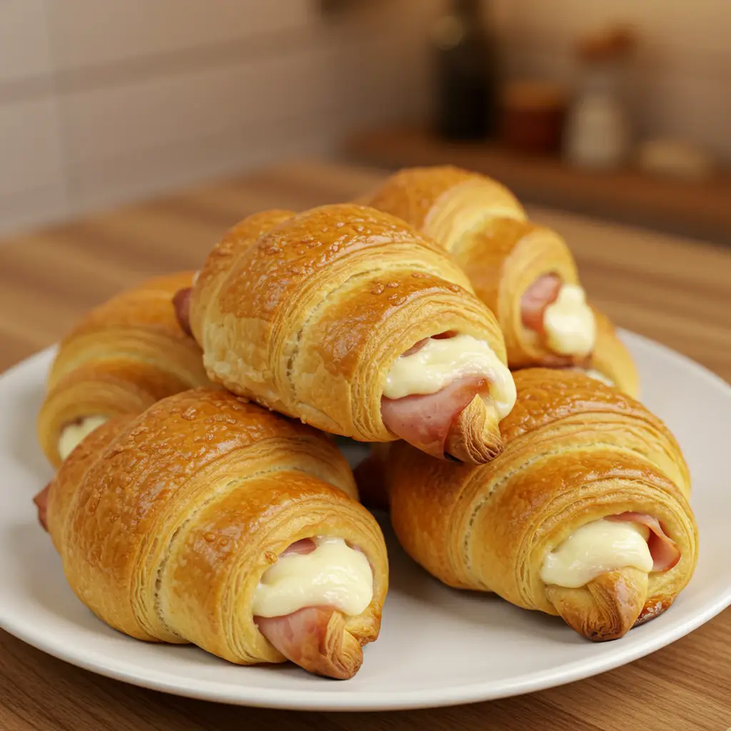 Croissants de Presunto e Queijo Delicados