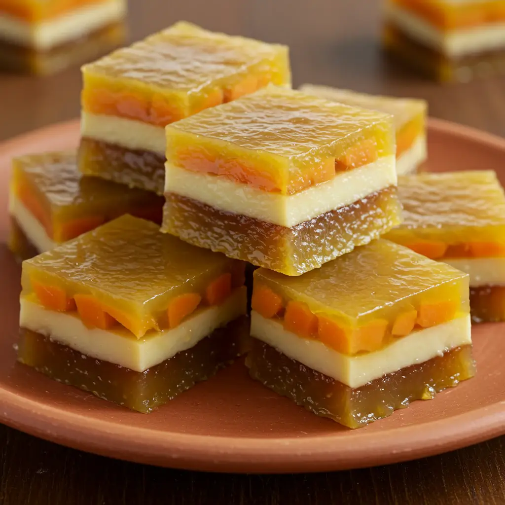 Doces de Mamão em Camadas