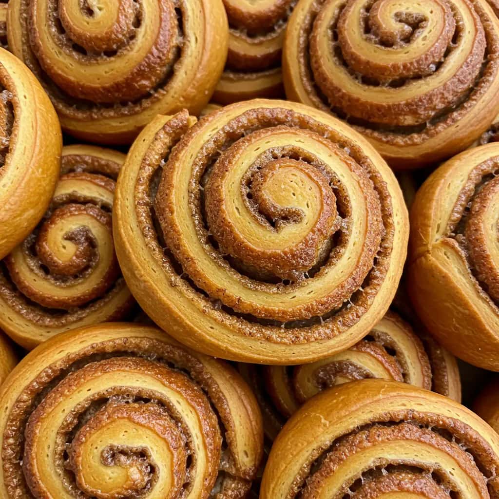 Enroladinhos de Canela Caseiros