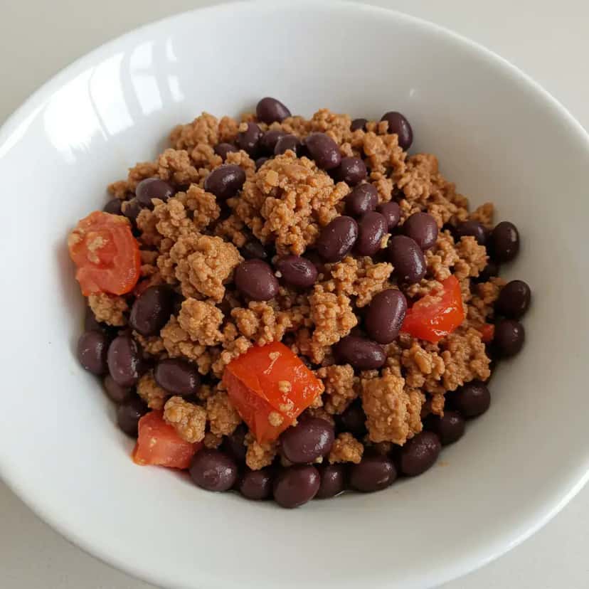 Feijão com Carne 100% Vegetal