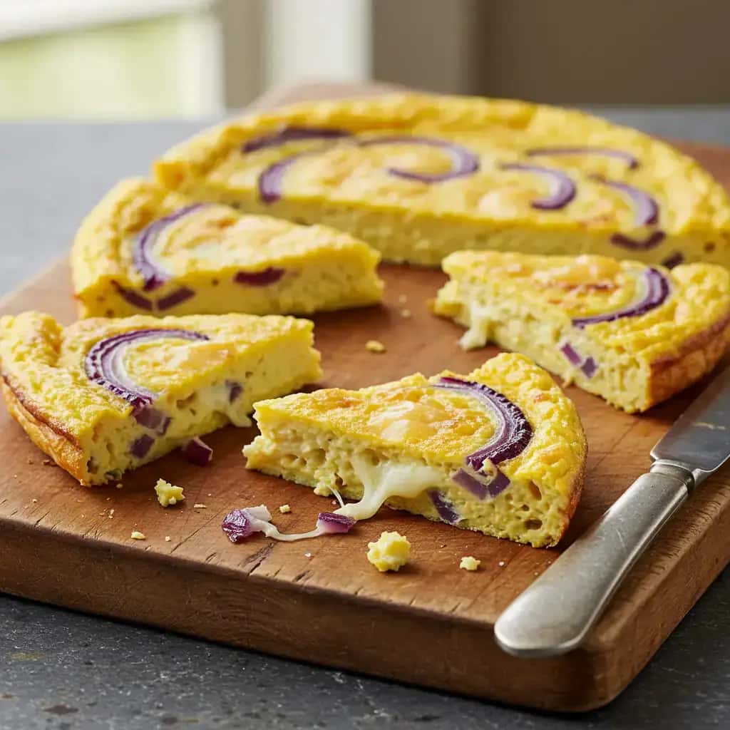 Fritada Cremosa de Cebola Roxa