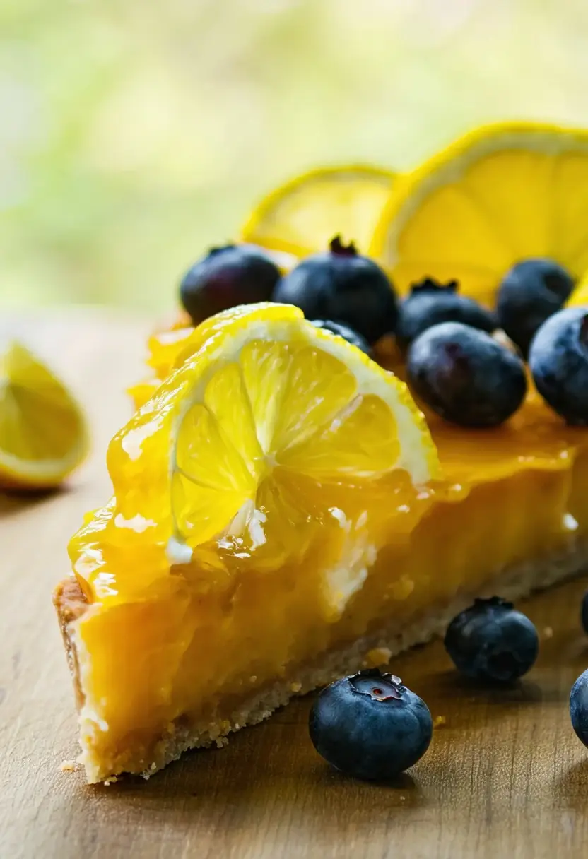 Tarte de Lima e Mirtilo Caseira