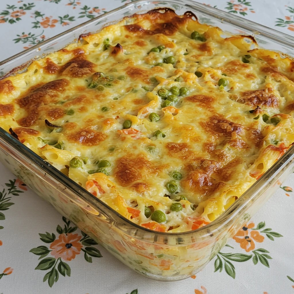 Macarrão com atum ao forno