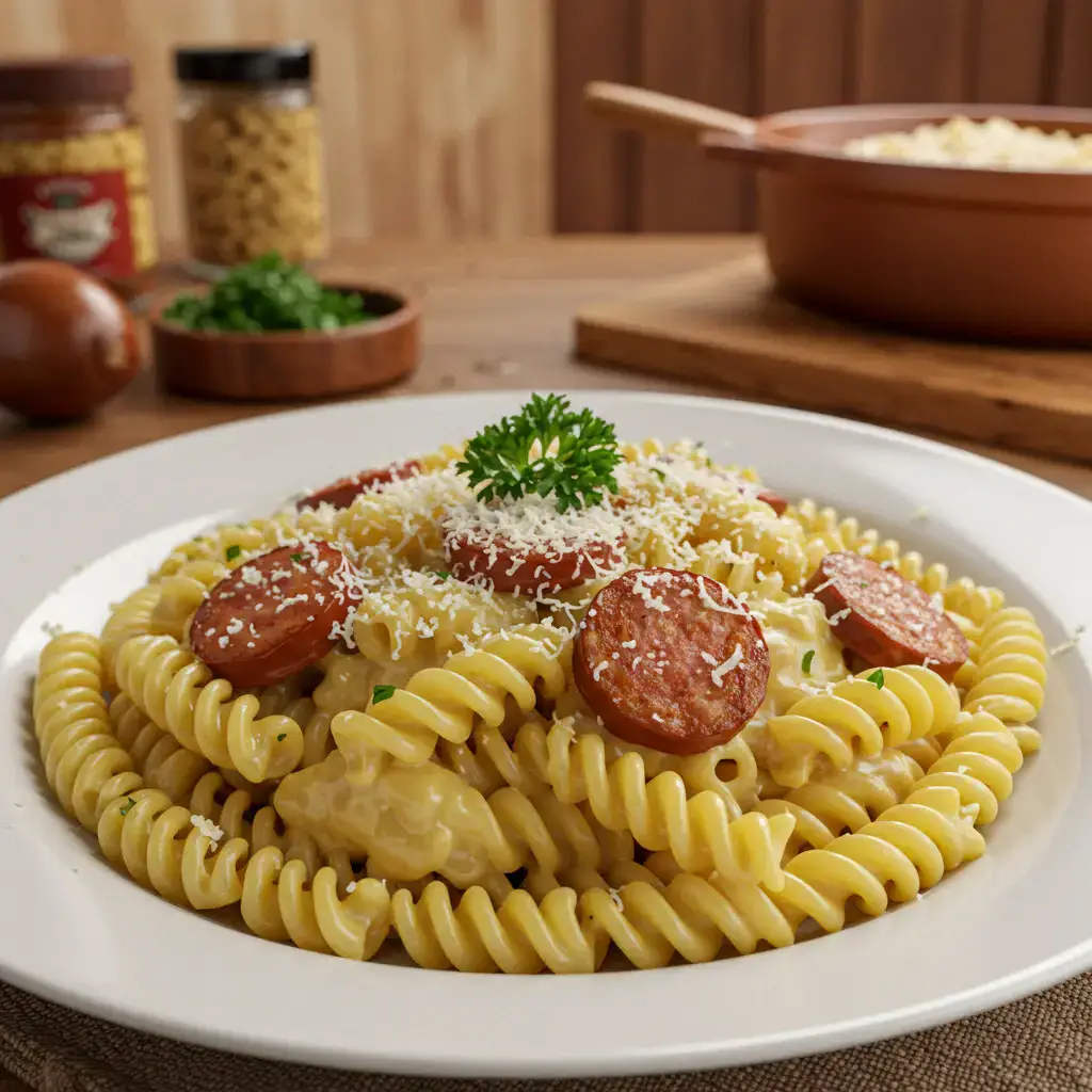 Macarrão com Calabresa Cremoso