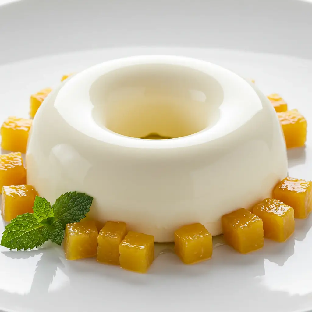 Manjar de Coco com Calda de Abacaxi: Técnica Perfeita