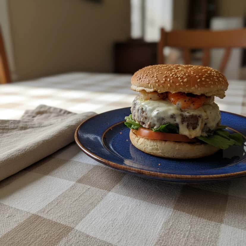 Burger de Camarão Doce