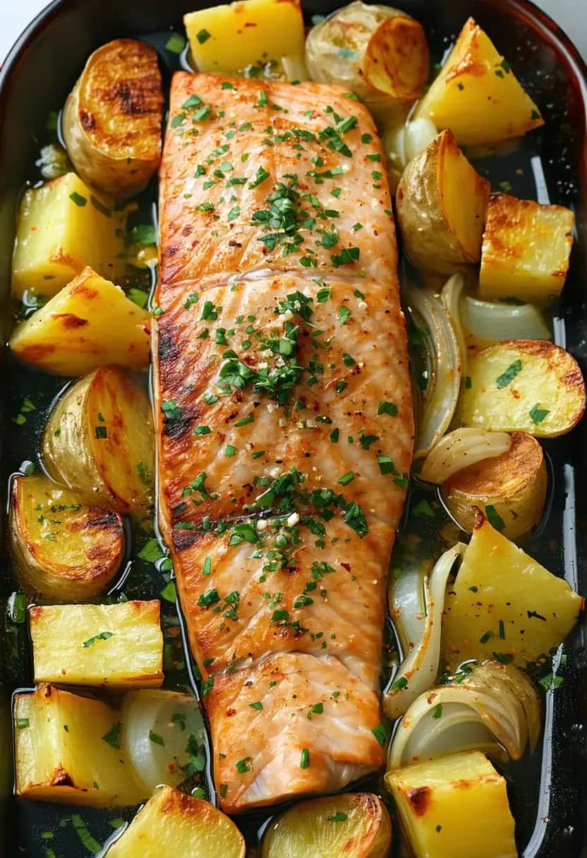 Meca Assada com Batatas: Econômico e Delicioso