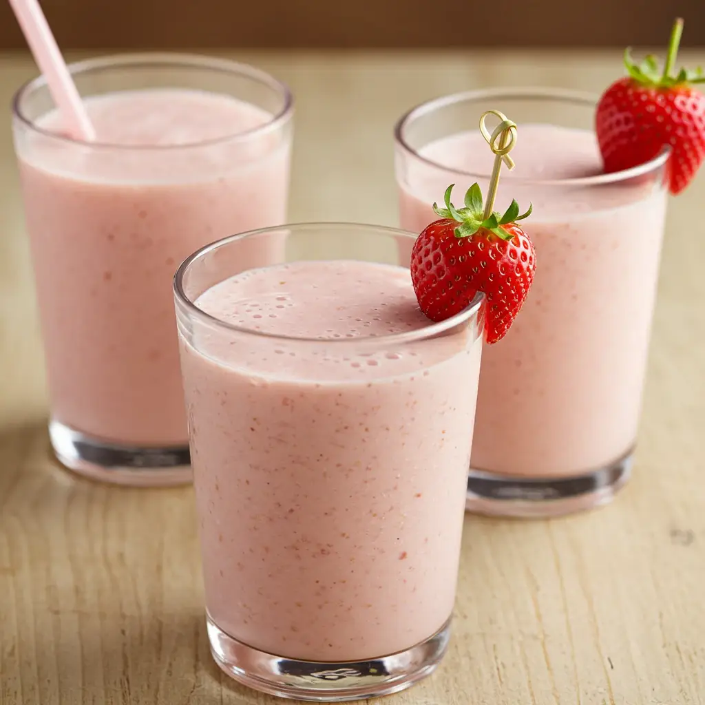 Milk Shake de Iogurte com Morango: Perfeição Cremosa