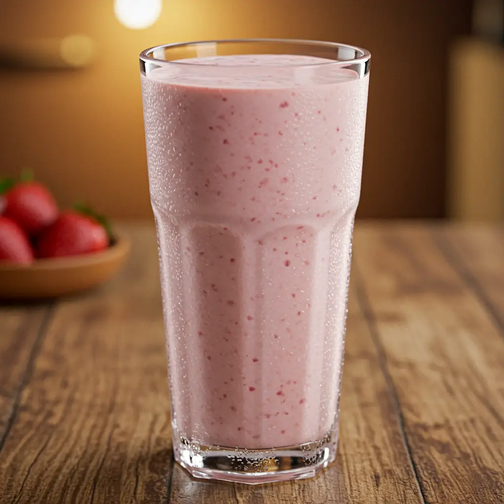 Milkshake de Morango Cremoso e Econômico