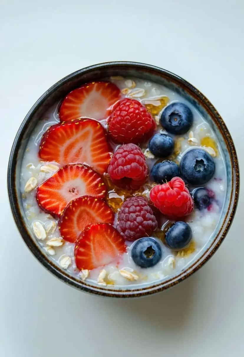 Mingau de Aveia com Frutas Vermelhas: Super Energia!