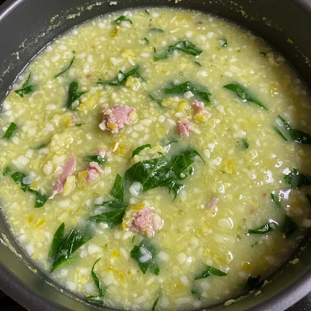 Mingau Nutritivo de Couve com Calabresa