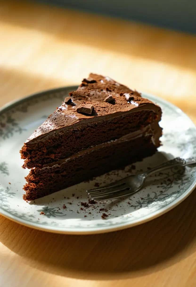 Bolo de Chocolate Molhadinho 100% Vegetal