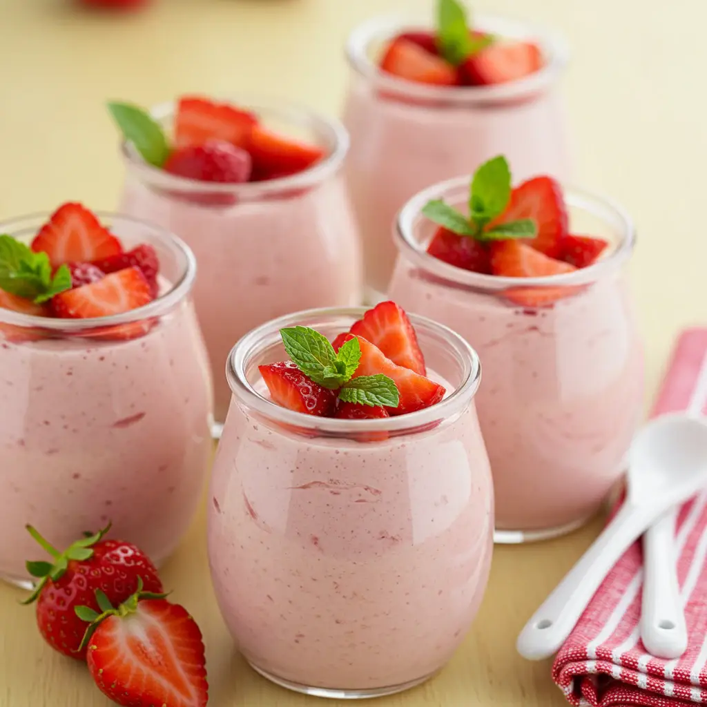 Mousse de Morango Diet: Técnica Perfeita