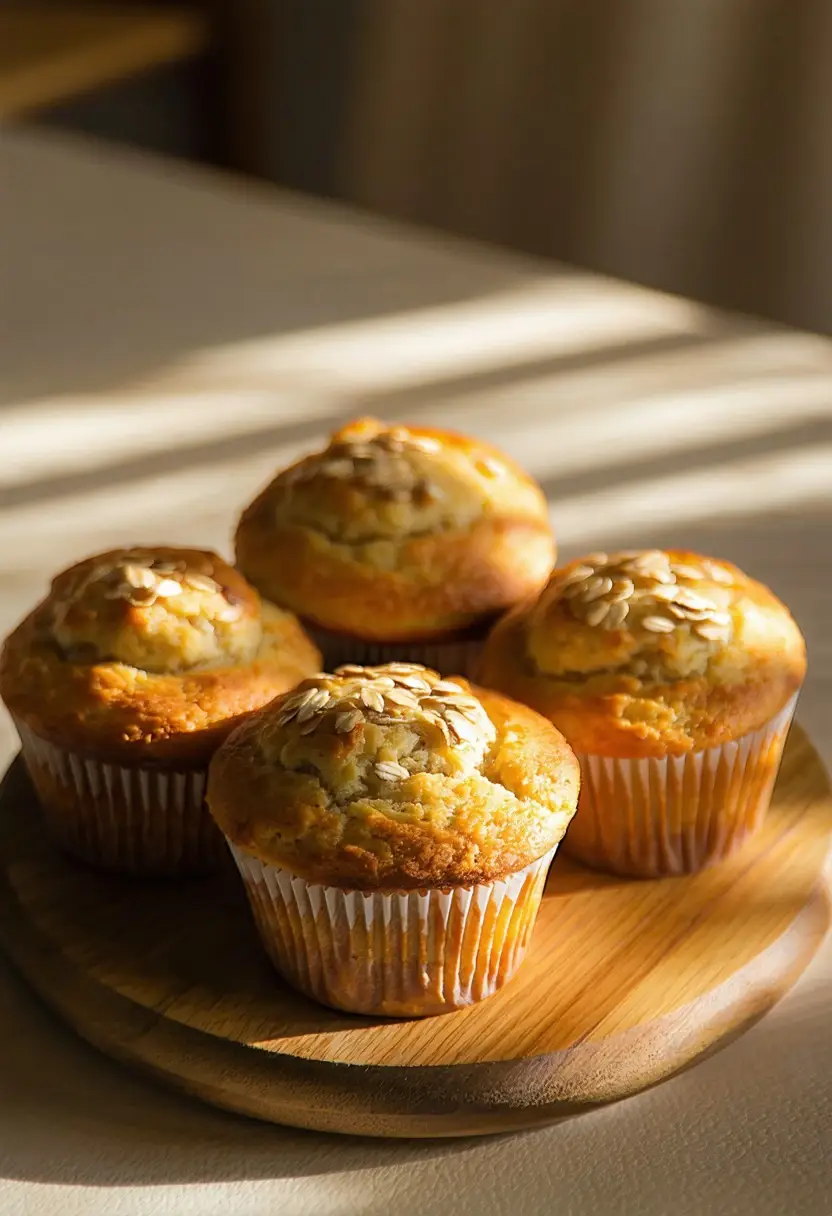 Muffins de Banana com Aveia: Econômico e Delicioso