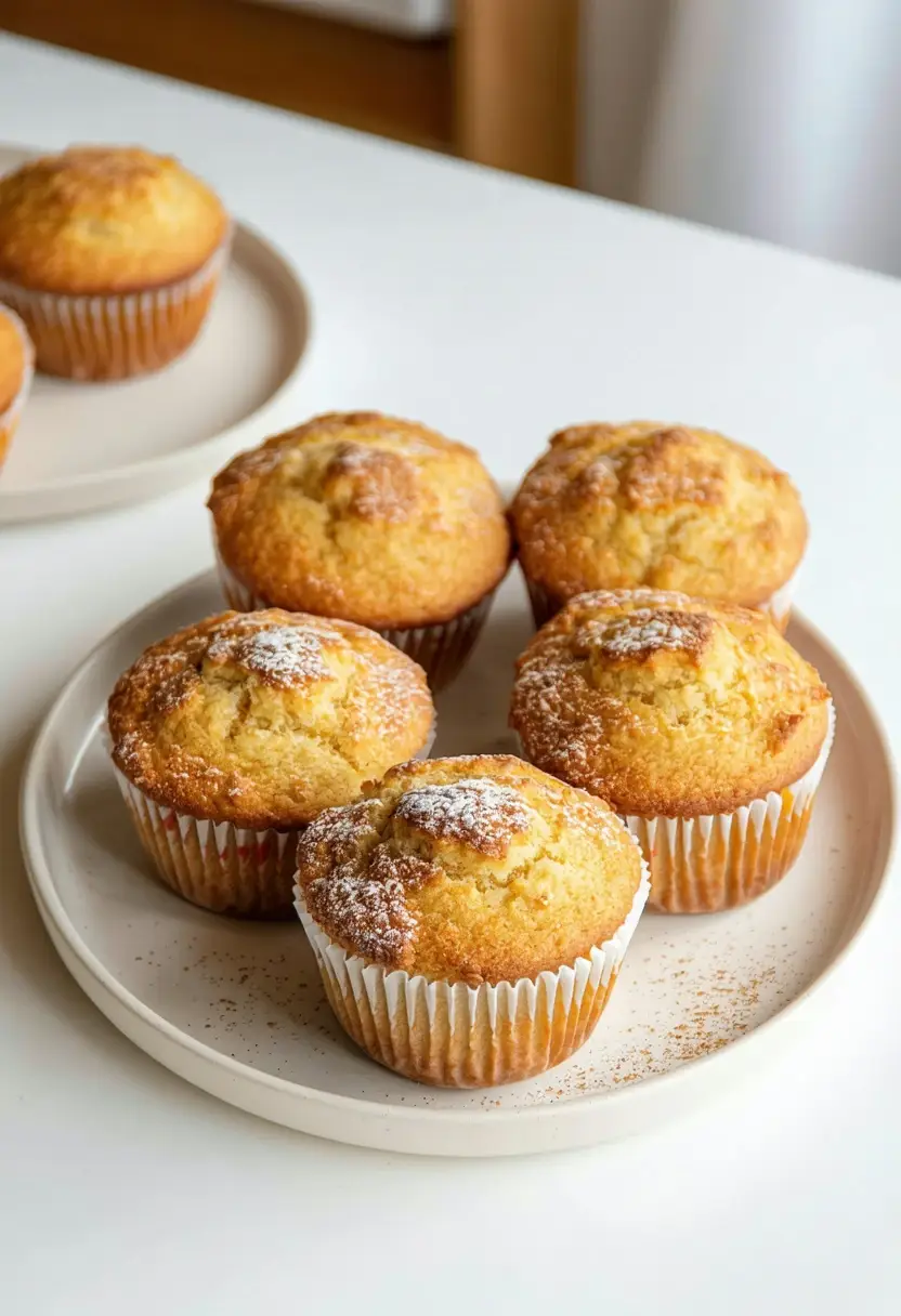 Muffins de Banana com Aveia Caseiros