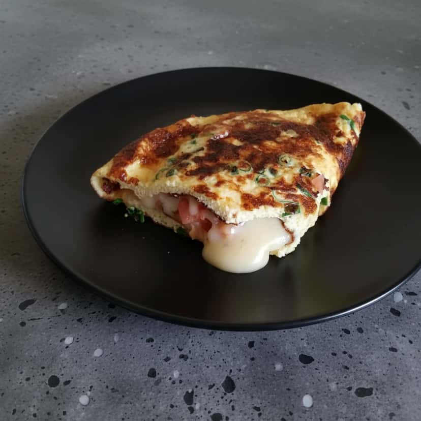 Omelete Cremosa de Parmesão 100% Vegetal