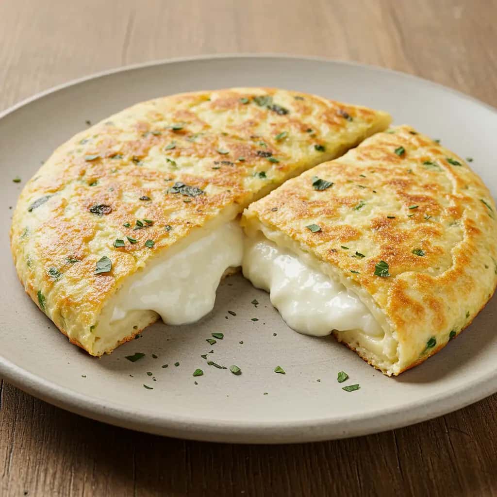 Omelete Cremosa de Cream Cheese Caseiro