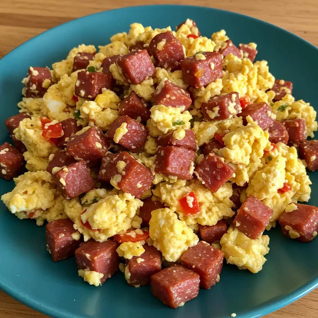 Ovos com Calabresa & Farofa Crocante