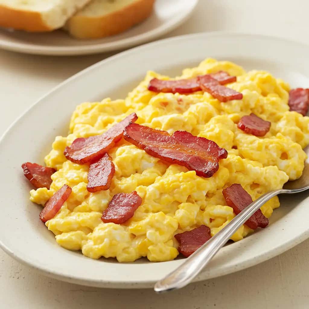 Ovos Mexidos Cremosos e Bacon Crocante: Nutrição Perfeita
