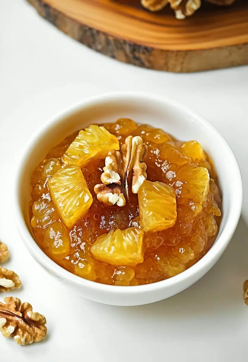 Pasta de Abacaxi com Nozes: Textura Ideal