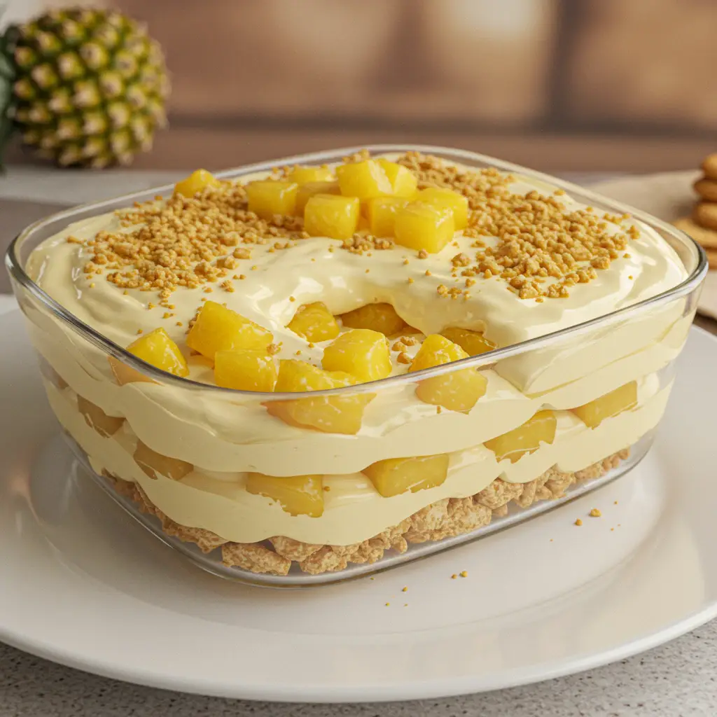 Pavê de Abacaxi 100% Vegetal