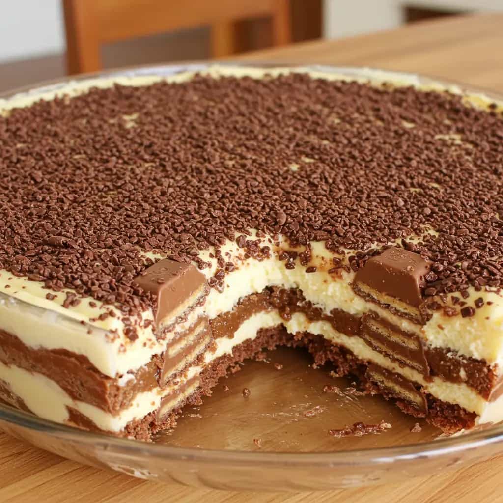 Pavê de Chocolate com Bis