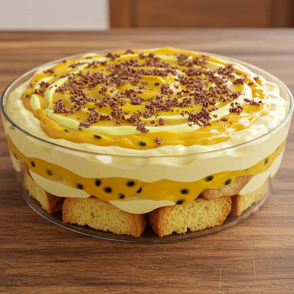 Pavê Natalino de Maracujá: Super Prático!