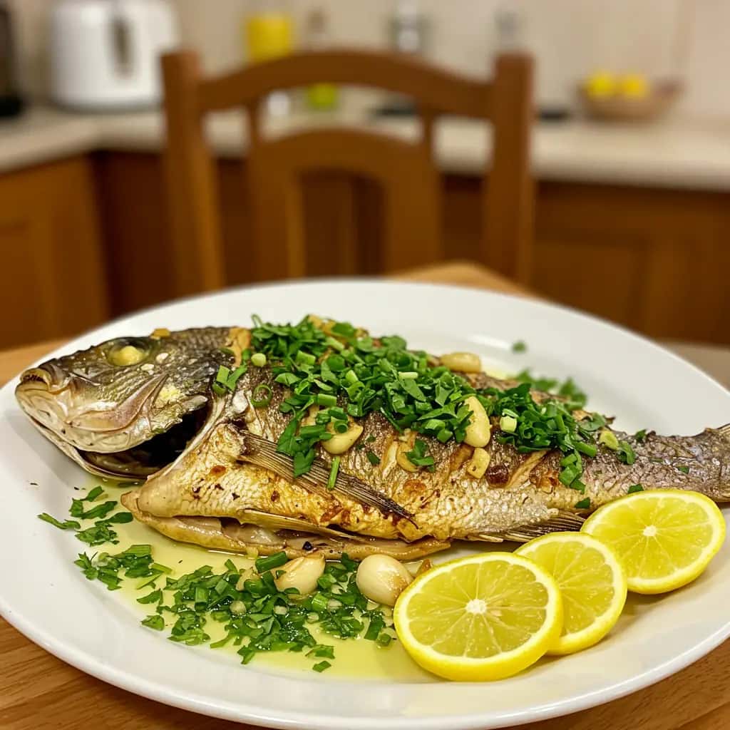 Peixe Assado com Ervas: Delicioso!