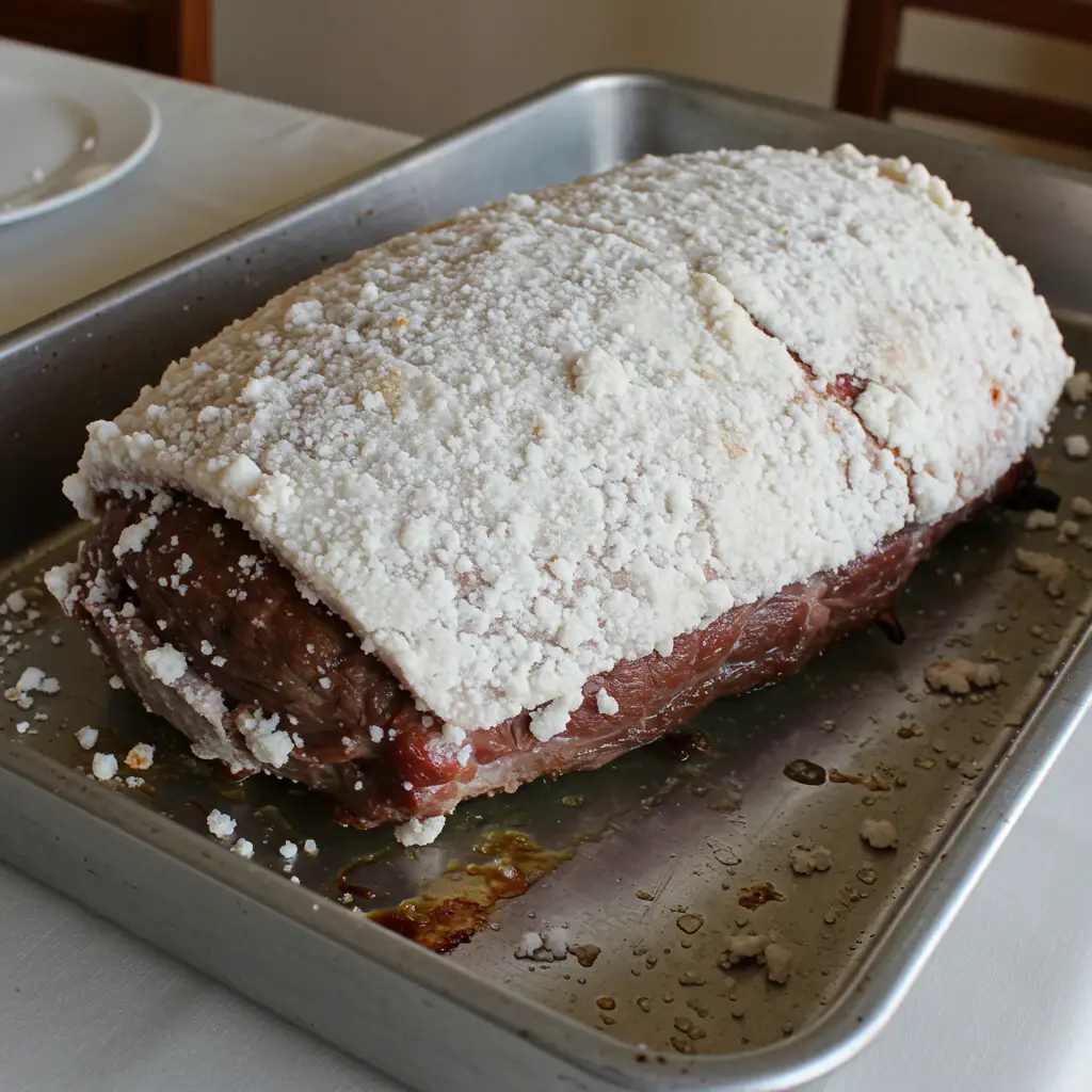 Picanha assada no sal grosso