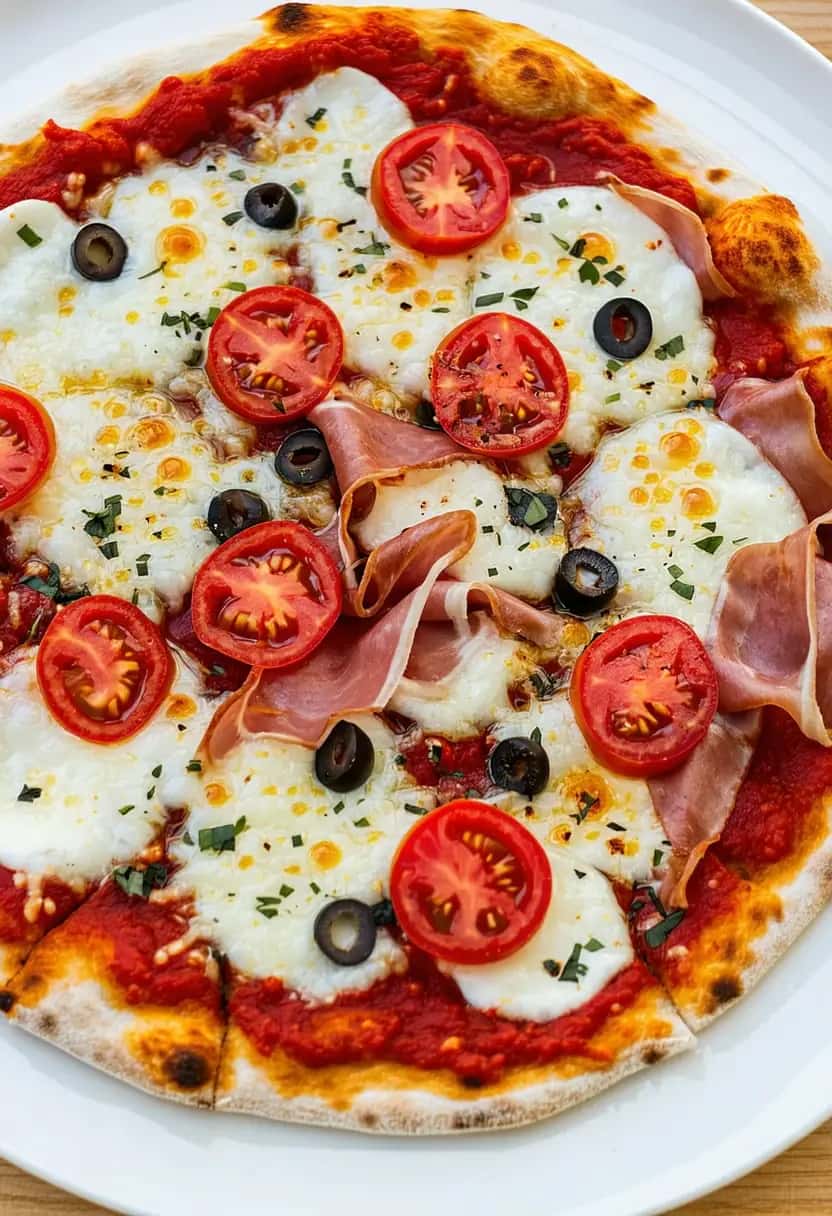 Pizza de Farinha de Arroz Caseira