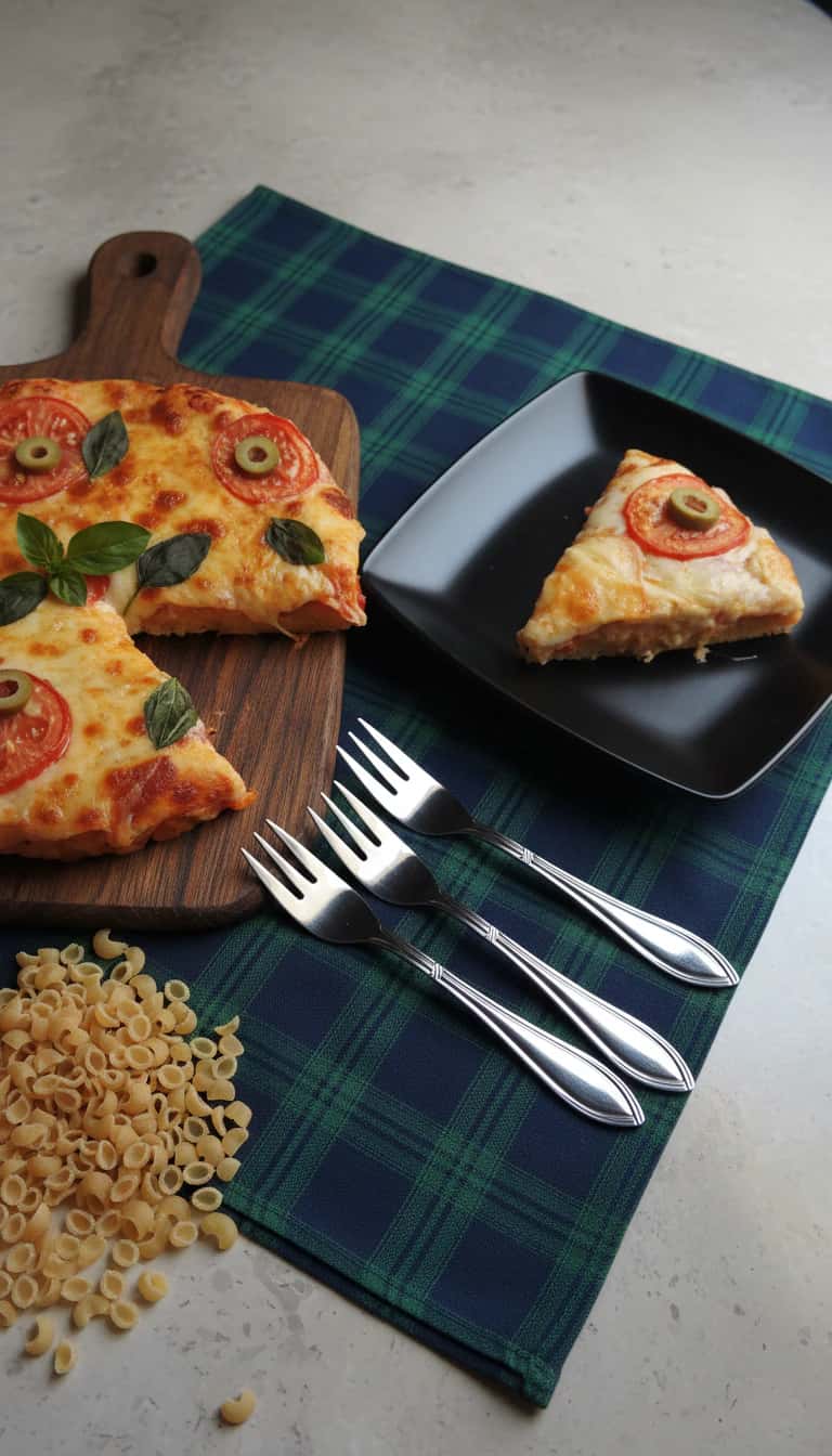 Pizza de Macarrão Caseira