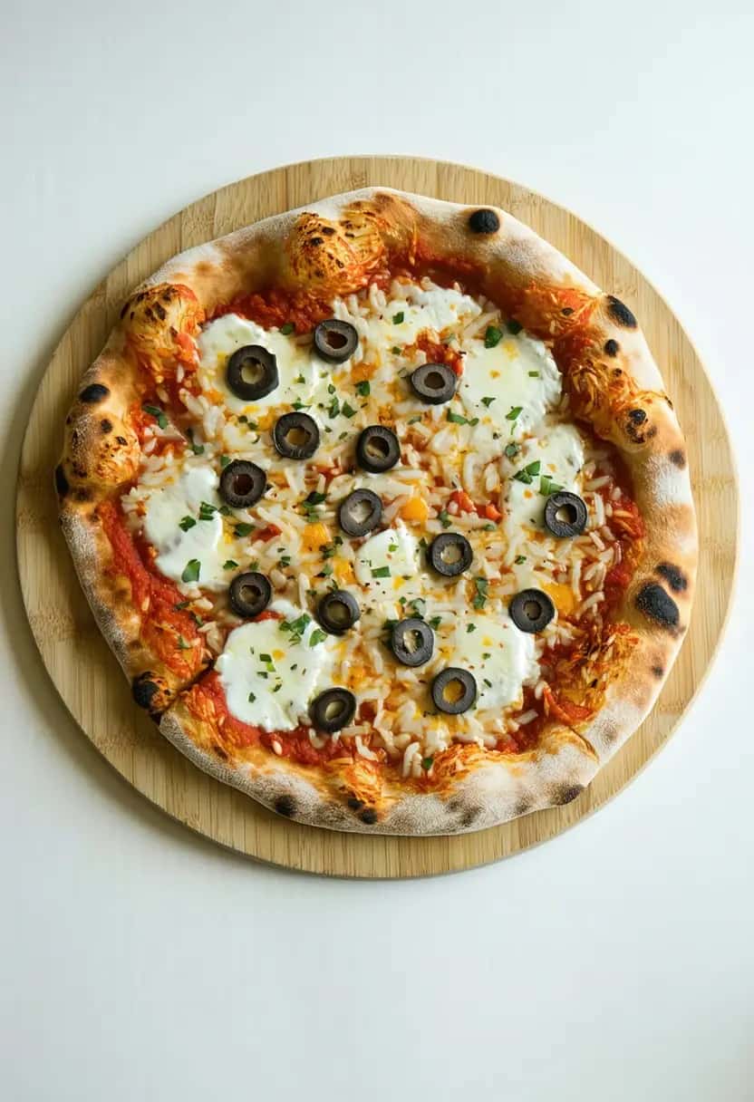 Pizza de Arroz Caseira