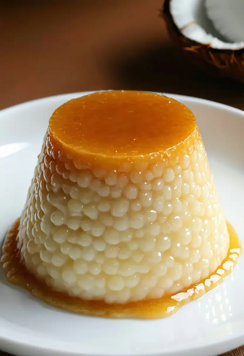 Pudim de Tapioca Cremoso