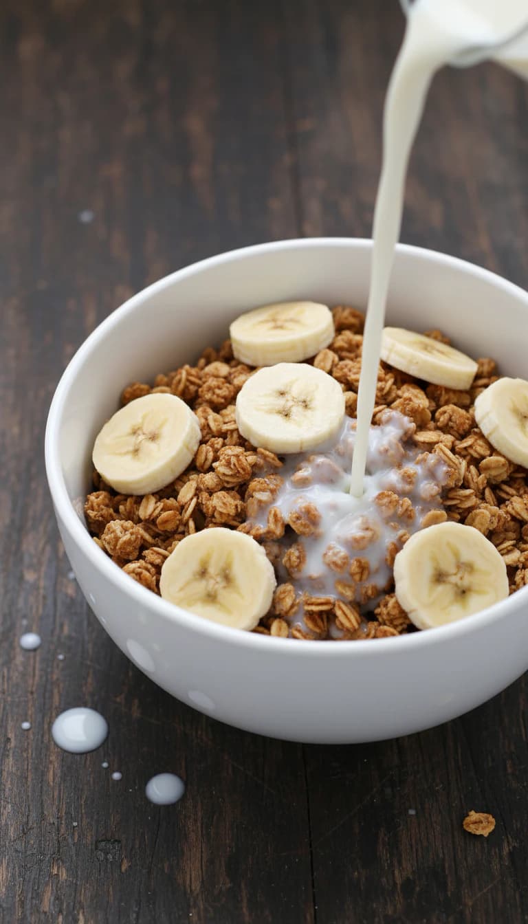 Receita rápida: Banana com Granola, Iogurte e Mel