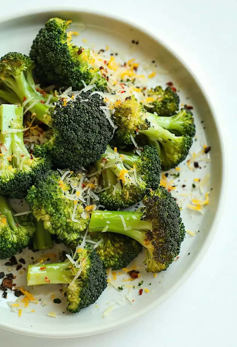Brócolis Assado com Parmesão: Super Prático!