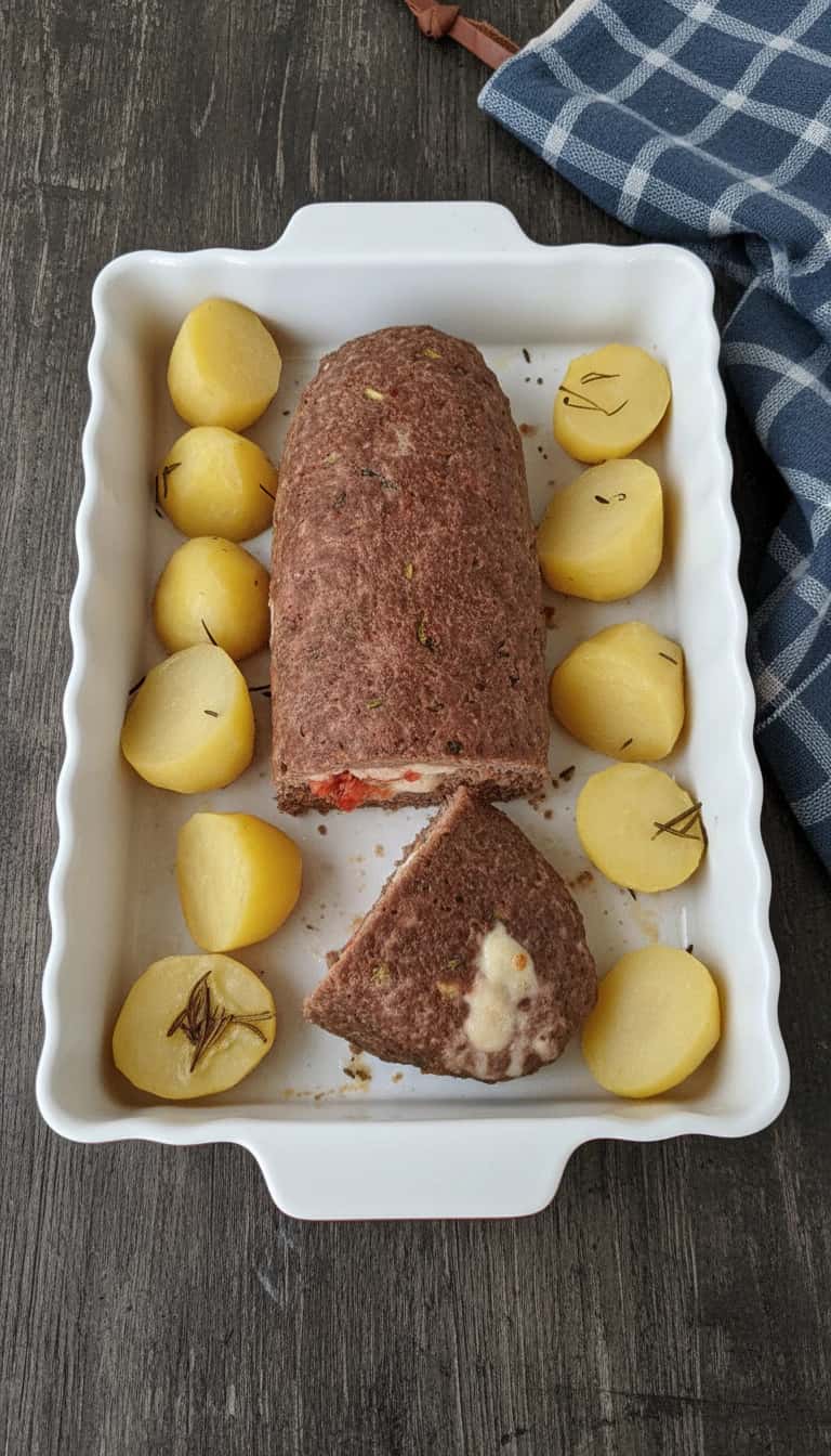 Rocambole de Carne Moída Caseiro