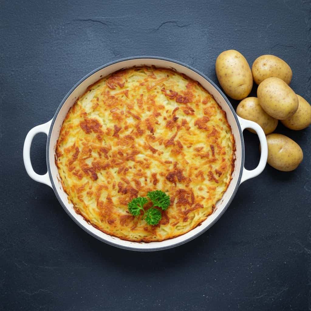 Rösti de Batata com Bacon Caseiro