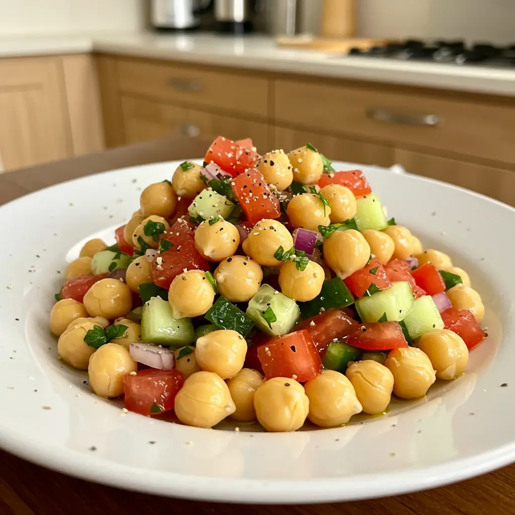 Salada de Grão-de-Bico Deliciosa