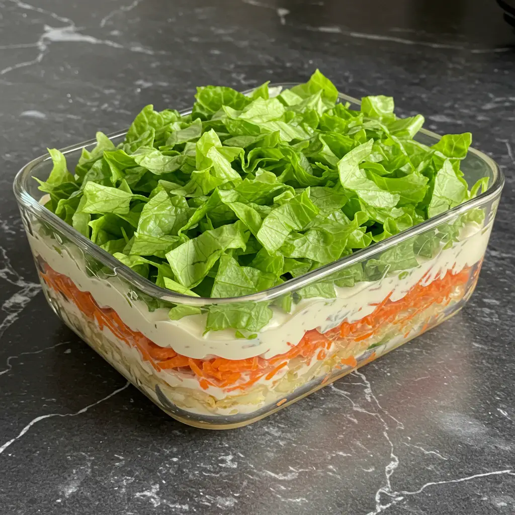 Salada de Repolho em Camadas