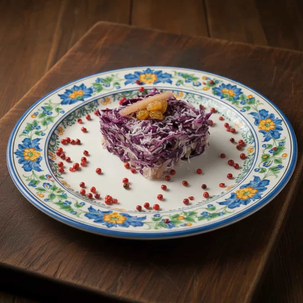 Salada Pernambucana de Abacaxi e Repolho