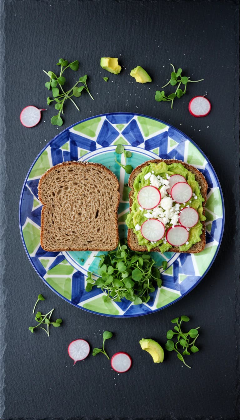 Sanduíche Natural de Ricota e Beterraba