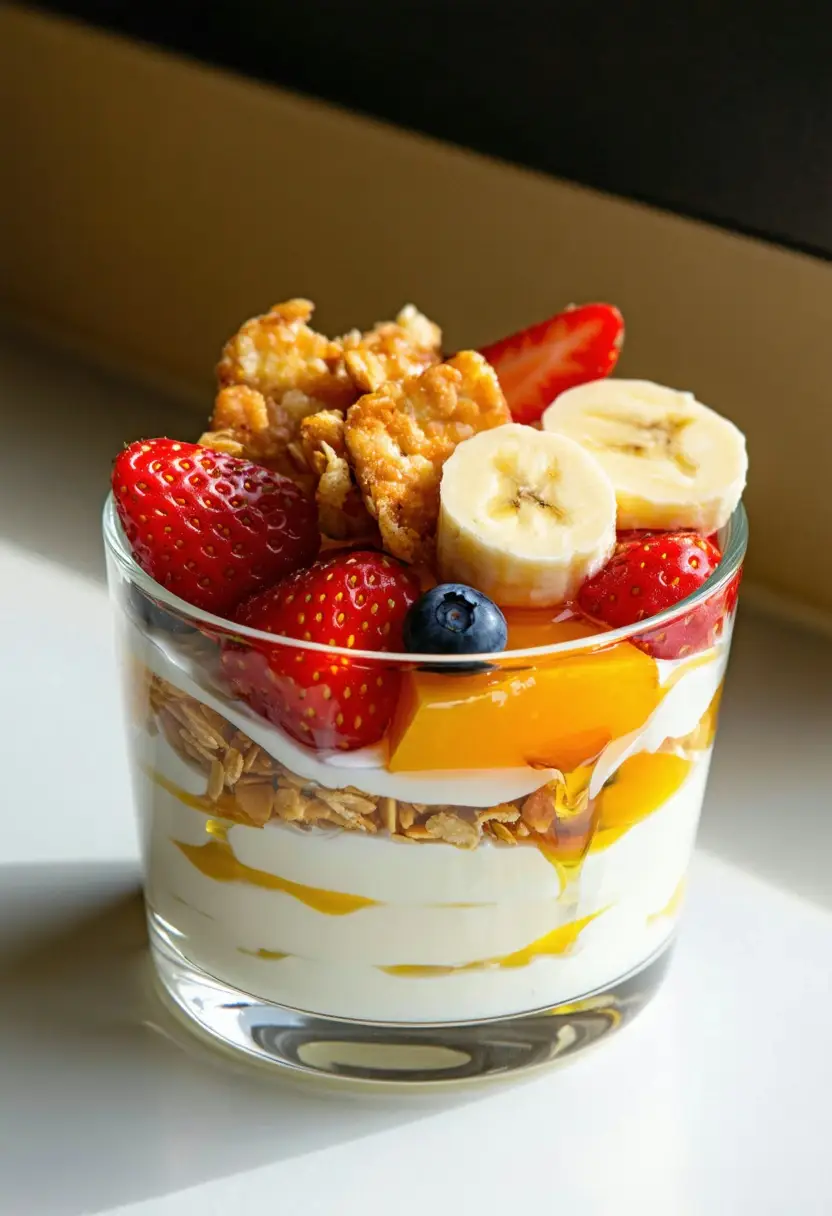 Snack de Iogurte Grego com Mel Caseiro