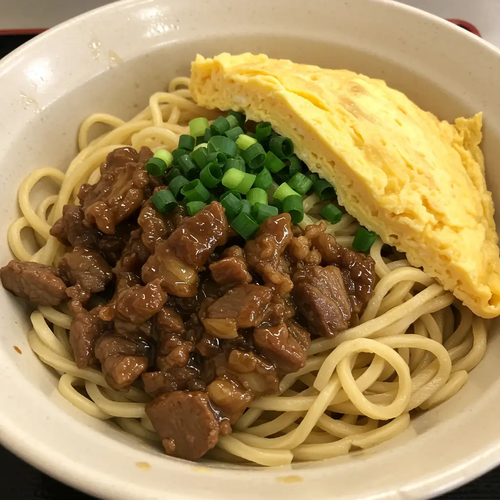 Sobá com Omelete Delicioso