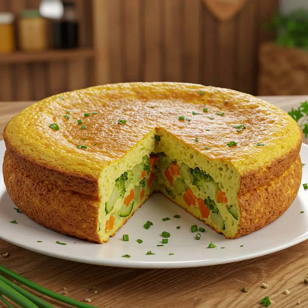 Souflé de Legumes Caseiro