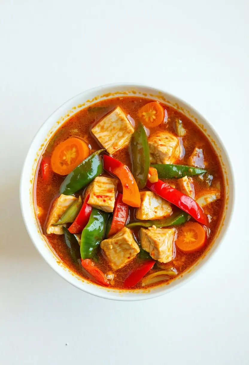 Curry Vermelho Tailandês Picante
