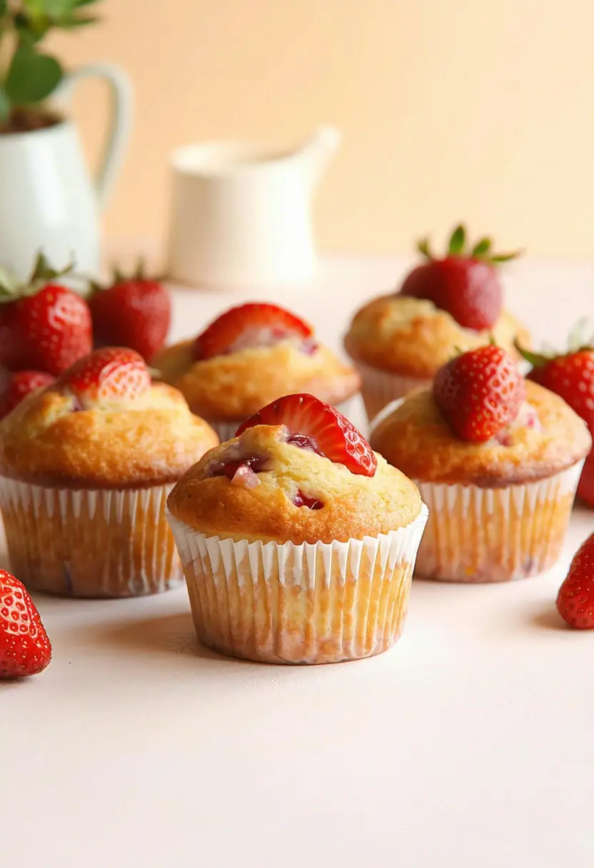 Muffins de Morango Super Práticos