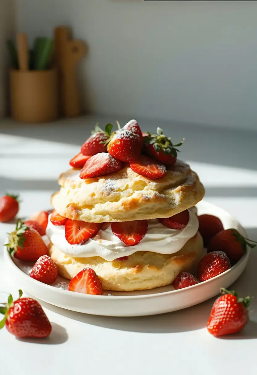 Bolo de Morango Caseiro