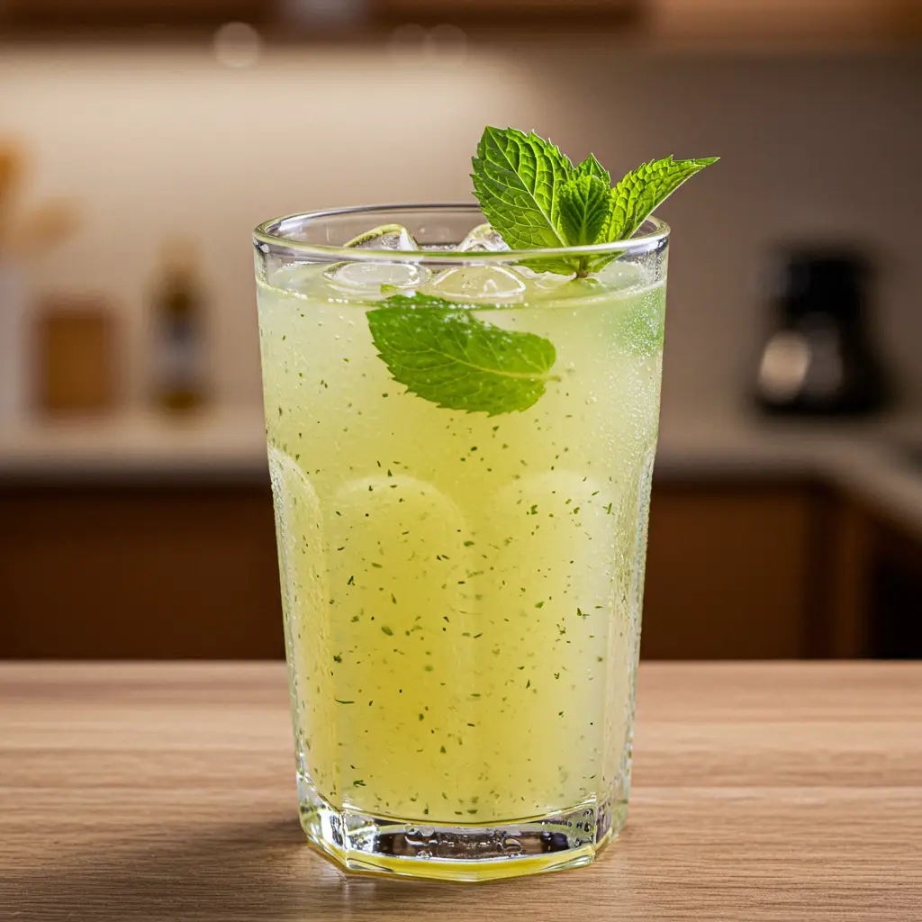 Suco Detox de Abacaxi com Hortelã