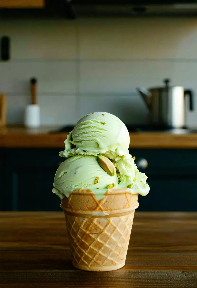 Sorvete de Pistache Perfeito