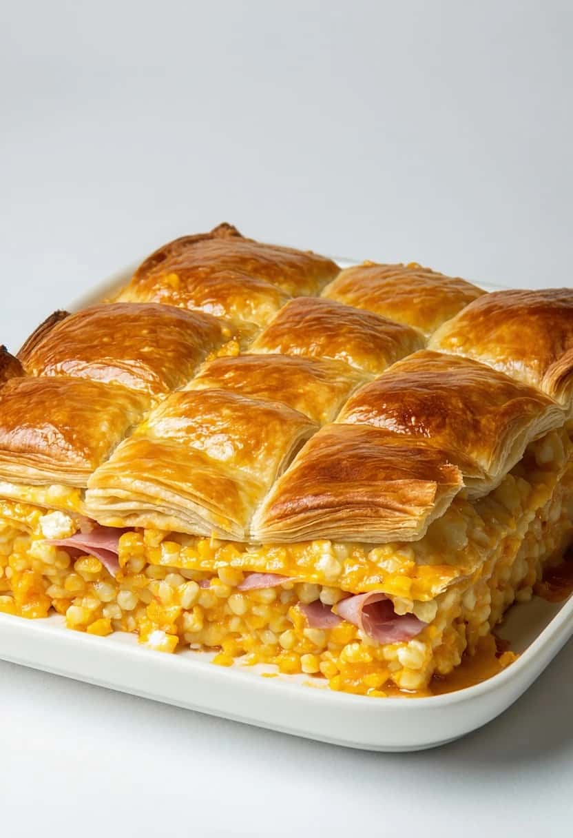 Tapioca de Forno Recheada: Deliciosa